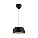 pendant luminaire CLASI 30 E14 IP20, black matt dimmable