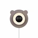 Nordlux Wandarmatuur BRUNA BEAR E14 IP20, bruin, mat, zwart, wit 