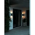 Nordlux Wandarmatuur voor buitenshuis KYKLOP RIPPLE WL up / down, cilindrisch, met Lamphouder GU10 IP54, zwart mat