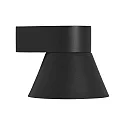 Wandarmatuur voor buitenshuis KYKLOP CONE WL down, conisch, met Lamphouder GU10 IP54, zwart mat