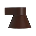 outdoor wall luminaire KYKLOP CONE WL down, conical, with lamp socket GU10 IP54, mat, rust