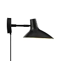 Wandarmatuur DARCI SHORT draaibaar, roteerbaar E14 IP20, zwart 