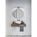 mirror luminaire IP S13 60 IP44, steel brushed 