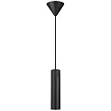 pendant luminaire TILO 1 flame, round GU10 IP20, black dimmable