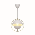 Pendelarmatuur TAVIA E27 IP20, wit dimbaar