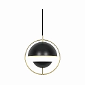 Nordlux Pendelarmatuur TAVIA E27 IP20, zwart dimbaar