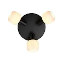 Nordlux ceiling luminaire MILFORD MINI 3 flames E14 IP20, black dimmable