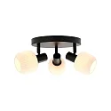 Nordlux ceiling luminaire MILFORD MINI 3 flames E14 IP20, black dimmable