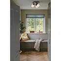 Nordlux ceiling luminaire MILFORD MINI 3 flames E14 IP20, black dimmable