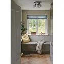 Nordlux ceiling luminaire MILFORD MINI 3 flames E14 IP20, black dimmable