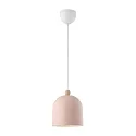 Pendelarmatuur GASTON E27 IP20, lichtroze dimbaar