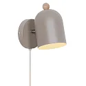 wall luminaire GASTON E27 IP20, light brown 