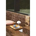 Nordlux Tafellamp op batterijen ELLEN TO-GO zonder Lader, met IP Oplaadstation IP44, mat, wit dimbaar