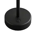 Nordlux Tafellamp op batterijen ELLEN TO-GO zonder Lader, met IP Oplaadstation IP44, mat, zwart dimbaar