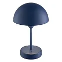 Nordlux Tafellamp op batterijen ELLEN TO-GO zonder Lader, met IP Oplaadstation IP44, blauw, mat dimbaar