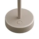 Nordlux Tafellamp op batterijen ELLEN TO-GO zonder Lader, met IP Oplaadstation IP44, beige, mat dimbaar