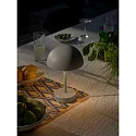 Nordlux Tafellamp op batterijen ELLEN TO-GO zonder Lader, met IP Oplaadstation IP44, grijs, mat dimbaar