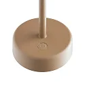 Nordlux Tafellamp op batterijen ELLEN TO-GO zonder Lader, met IP Oplaadstation IP44, bruin, mat dimbaar