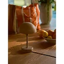 Nordlux Tafellamp op batterijen ELLEN TO-GO zonder Lader, met IP Oplaadstation IP44, bruin, mat dimbaar