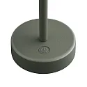 Nordlux Tafellamp op batterijen ELLEN TO-GO zonder Lader, met IP Oplaadstation IP44, mat, olijfgroen dimbaar