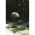 Nordlux Tafellamp op batterijen ELLEN TO-GO zonder Lader, met IP Oplaadstation IP44, mat, olijfgroen dimbaar