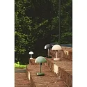 Nordlux Tafellamp op batterijen ELLEN TO-GO zonder Lader, met IP Oplaadstation IP44, mat, olijfgroen dimbaar