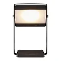 Nordlux battery table lamp SAULIO IP44, black dimmable