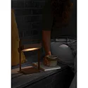 Nordlux battery solar lamp SAULIO adjustable, with handle, sea-air resistant IP44, brown, mat dimmable