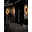 Nordlux Wandarmatuur voor buitenshuis ALUDRA DOUBLE E27 IP54, seaside metaalachtig bruin dimbaar