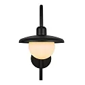 Nordlux wall luminaire BERLO E27 IP44, black dimmable