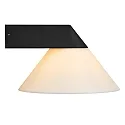 Nordlux Wandarmatuur LINAS E27 IP54, zwart dimbaar
