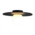 Nordlux Plafondarmatuur SIONA E27 IP44, zwart dimbaar