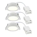 Nordlux recessed luminaire OLEA set of 3 IP65 | IP20, white  4,4W 345lm 2700K 110° 110° CRI 90