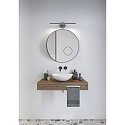 Nordlux mirror luminaire IP S13 40 swivelling, rotatable IP44, steel brushed 