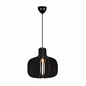 pendant luminaire HAZO 43 E27 IP20, black dimmable
