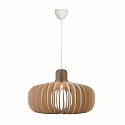 Nordlux pendant luminaire HAZO 65 E27 IP20, brown dimmable