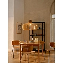 Nordlux pendant luminaire HAZO 65 E27 IP20, brown dimmable