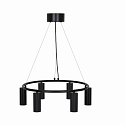Nordlux Pendelarmatuur VICO CHANDELIER 6-vlams GU10 IP20, zwart dimbaar