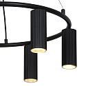 Nordlux Pendelarmatuur VICO CHANDELIER 6-vlams GU10 IP20, zwart dimbaar