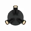 Nordlux ceiling luminaire BOSTON 3 flames GU10 IP20, black dimmable