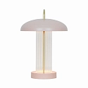 Nordlux Tafellamp op batterijen MIRANO PORTABLE IP20, goud, stofroze dimbaar