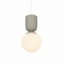 Pendelarmatuur SADIE E14 IP20, beige dimbaar