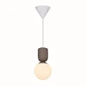Nordlux pendant luminaire SADIE E14 IP20, light brown dimmable