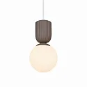 Nordlux pendant luminaire SADIE E14 IP20, light brown dimmable