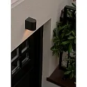 Nordlux Wandarmatuur voor buitenshuis DION SINGLE GU10 IP44, zwart dimbaar