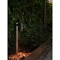Nordlux Lichtpaal TIN 50 GU10 IP44, zwart dimbaar