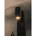 Nordlux Lichtpaal TIN 80 GU10 IP44, zwart dimbaar