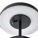 Solar tafellamp ELMER SOLAR IP44, zwart dimbaar