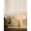 design for the people by Nordlux Tafelarmatuur GLOSSY MIN E14 IP20, opaalwit, rood 