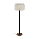 floor lamp TAKAI E27 IP20, beige, brass 
